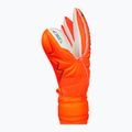 Children's goalkeeper gloves Reusch Attrakt Solid Finger Support Junior shocking orange/blue 4