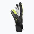 Children's goalkeeper gloves Reusch Attrakt Starter Solid Finger Support Junior black/safety yellow 4