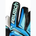 Children's goalkeeper gloves Reusch Attrakt RE:GRIP NC Junior black/ocean light 6