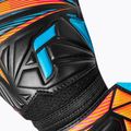Goalkeeper gloves Reusch Attrakt Solid black/aqua blue/shocking orange 5