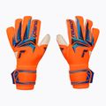 Goalkeeper gloves Reusch Attrakt Gold X Evolution shocking orange/blue 2