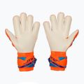 Goalkeeper gloves Reusch Attrakt Gold X Evolution shocking orange/blue 3
