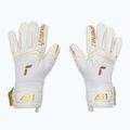 Children's goalkeeper gloves Reusch Attrakt AB1 Advance Junior white/gold 2
