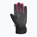Children's ski gloves Reusch Leo R-Tex XT black/black melange/pink glo 3