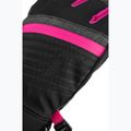Children's ski gloves Reusch Leo R-Tex XT black/black melange/pink glo 5