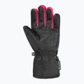Children's ski gloves Reusch Rocket GORE-TEX black/black melange/pink glo 2