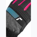 Children's ski gloves Reusch Rocket GORE-TEX black/black melange/pink glo 5