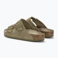 BIRKENSTOCK Arizona Suede Regular faded khaki slides 3