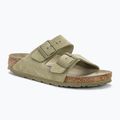 BIRKENSTOCK Arizona Suede Narrow faded khaki slides