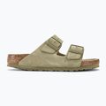 BIRKENSTOCK Arizona Suede Narrow faded khaki slides 2