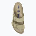 BIRKENSTOCK Arizona Suede Narrow faded khaki slides 6