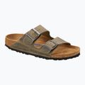 BIRKENSTOCK Arizona SFB LEOI Narrow faded khaki flip-flops 8