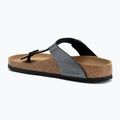 Women's flip flops BIRKENSTOCK Gizeh BF Regular metallic black 3