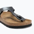 Women's flip flops BIRKENSTOCK Gizeh BF Regular metallic black 7