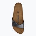 BIRKENSTOCK Madrid BF Narrow metallic black flip-flops 5