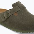 Slides BIRKENSTOCK Boston Suede Leather thyme 6