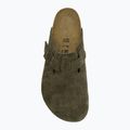 Slides BIRKENSTOCK Boston Suede Leather thyme 5