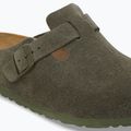 Slides BIRKENSTOCK Boston Suede Leather thyme 6