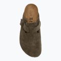 Slides BIRKENSTOCK Boston Suede Leather thyme 5