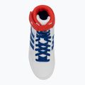 adidas Havoc children's wrestling shoes white blue red 5