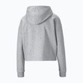 Women's sweatshirt PUMA ESS Cropped Logo Hoodie TR light grey heather 2