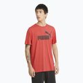 Men's PUMA Essentials Heather Tee high risk red