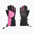 ZIENER Laval AS AW vblack fuchsia pink children's ski glove