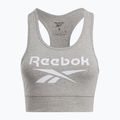 Reebok Identity Big Logo medium grey heather/white women's training bra 4
