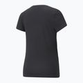 Women's PUMA ESS+ Metallic Logo Tee puma black/silver metallic 2