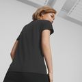 Women's PUMA ESS+ Metallic Logo Tee puma black/silver metallic 4