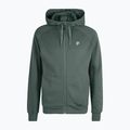 FILA men's Romulus Hooded Track sweatshirt dark forest/black