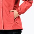 Jack Wolfskin Stormy Point 2L women's rain jacket vibrant red 5