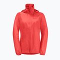 Jack Wolfskin Stormy Point 2L women's rain jacket vibrant red 7