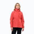 Jack Wolfskin Stormy Point 2L women's rain jacket vibrant red