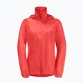 Jack Wolfskin Stormy Point 2L women's rain jacket vibrant red 7