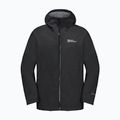 Men's rain jacket Jack Wolfskin Highest Peak 3L black 11