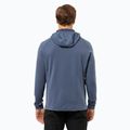 Men's Jack Wolfskin Kolbenberg Hooded Fz evening sky fleece sweatshirt 2