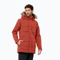 Jack Wolfskin men's down jacket Glacier Canyon Parka intense rust