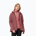Jack Wolfskin women's Moonrise 3In1 jacket red ochre 3
