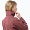 Jack Wolfskin Stormy Point 2L women's rain jacket red ochre 4