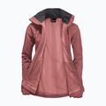Jack Wolfskin Stormy Point 2L women's rain jacket red ochre 9