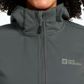 Women's softshell jacket Jack Wolfskin Windhain Hoody slate green 4