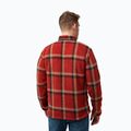 Men's Jack Wolfskin Fleece Sweatshirt Felslicht Check intense rust 2