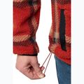 Men's Jack Wolfskin Fleece Sweatshirt Felslicht Check intense rust 3
