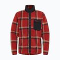 Men's Jack Wolfskin Fleece Sweatshirt Felslicht Check intense rust 6