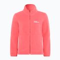Jack Wolfskin Taunus sunset coral children's fleece sweatshirt