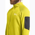 Men's trekking sweatshirt Jack Wolfskin Prelight Full Zip chartreuse 4