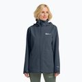 Jack Wolfskin women's rain jacket Trailtime 2L midnight sky