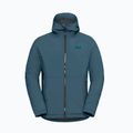 Men's rain jacket Jack Wolfskin Pamir aluminium blue 7