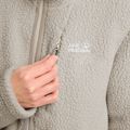 Women's fleece sweatshirt Jack Wolfskin Cradle Mountain Pile Full Zip pale sand 5
